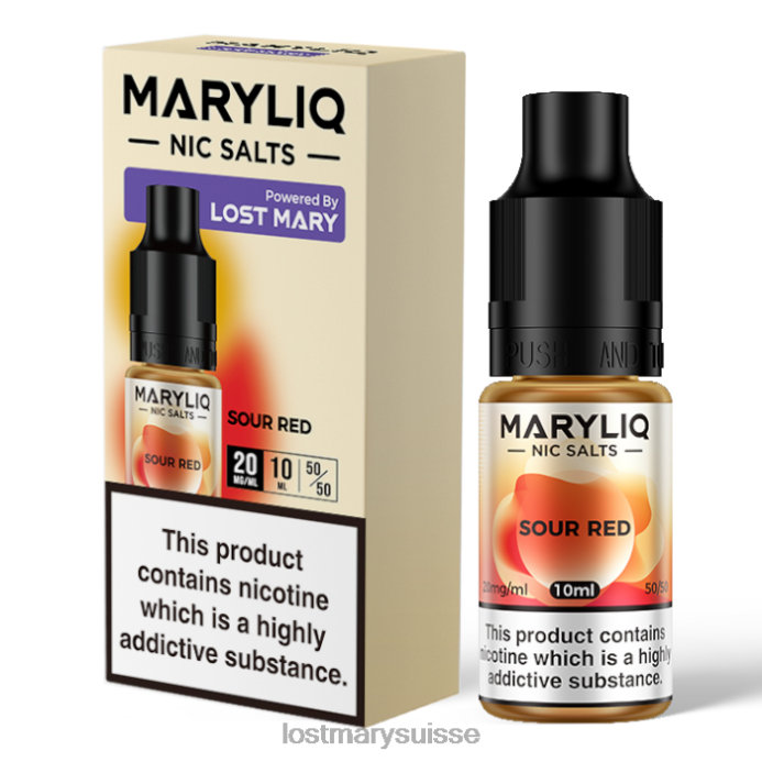 aigre Lost Mary Vape Suisse | Sels de Nic Lost Mary Maryliq - 10 ml D046R216