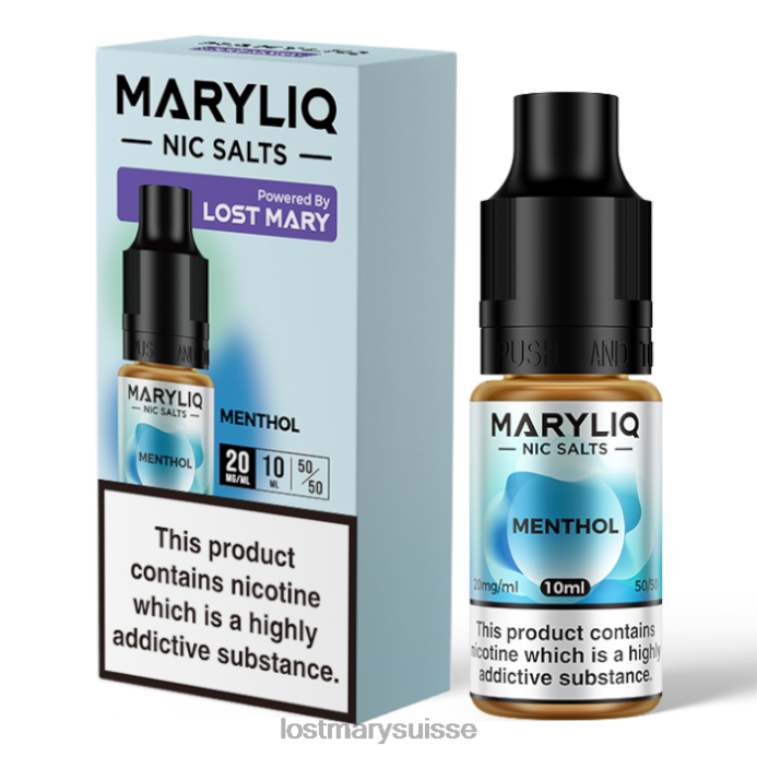 menthol Lost Mary Puff | Sels de Nic Lost Mary Maryliq - 10 ml D046R223