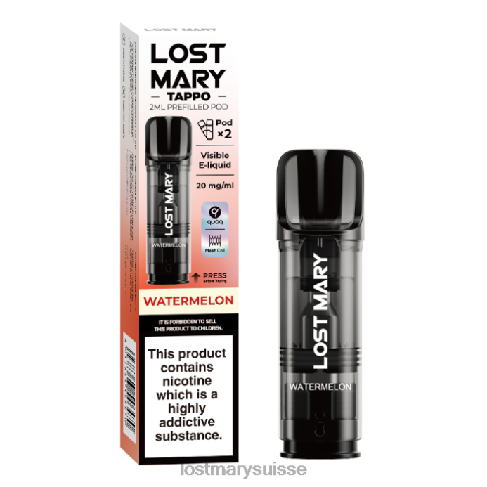 pastèque Lost Mary Vape Sale | dosettes préremplies Lost Mary Tappo - 20 mg - 2pk D046R177