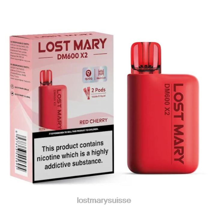 cerise rouge Lost Mary Online | perdu mary dm600 x2 vape jetable D046R198
