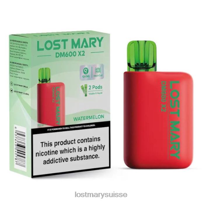 pastèque Lost Mary Price | perdu mary dm600 x2 vape jetable D046R200