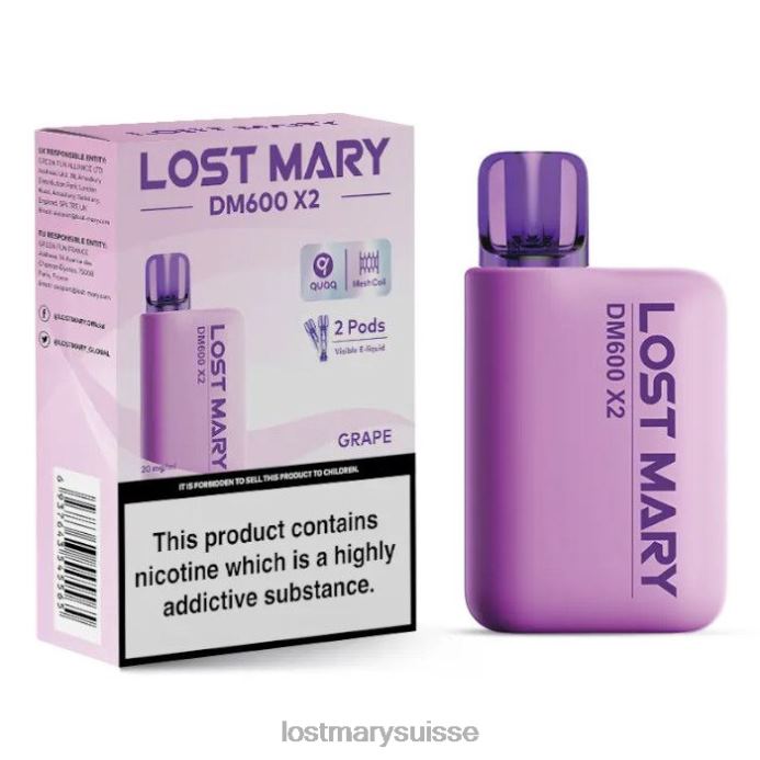raisin Lost Mary Suisse | perdu mary dm600 x2 vape jetable D046R192