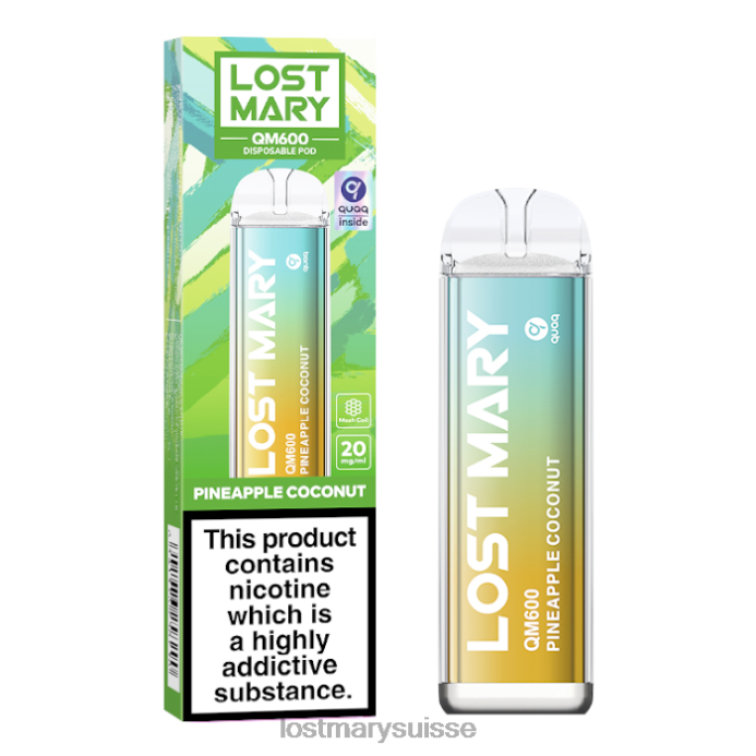 ananas noix de coco Lost Mary Online Store | Vape jetable perdue Mary QM600 D046R169