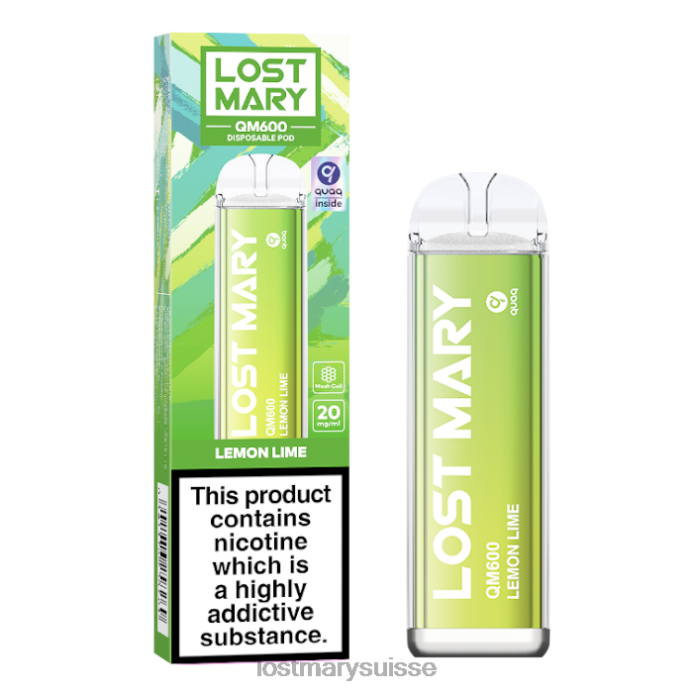 citron vert Lost Mary Online | Vape jetable perdue Mary QM600 D046R168